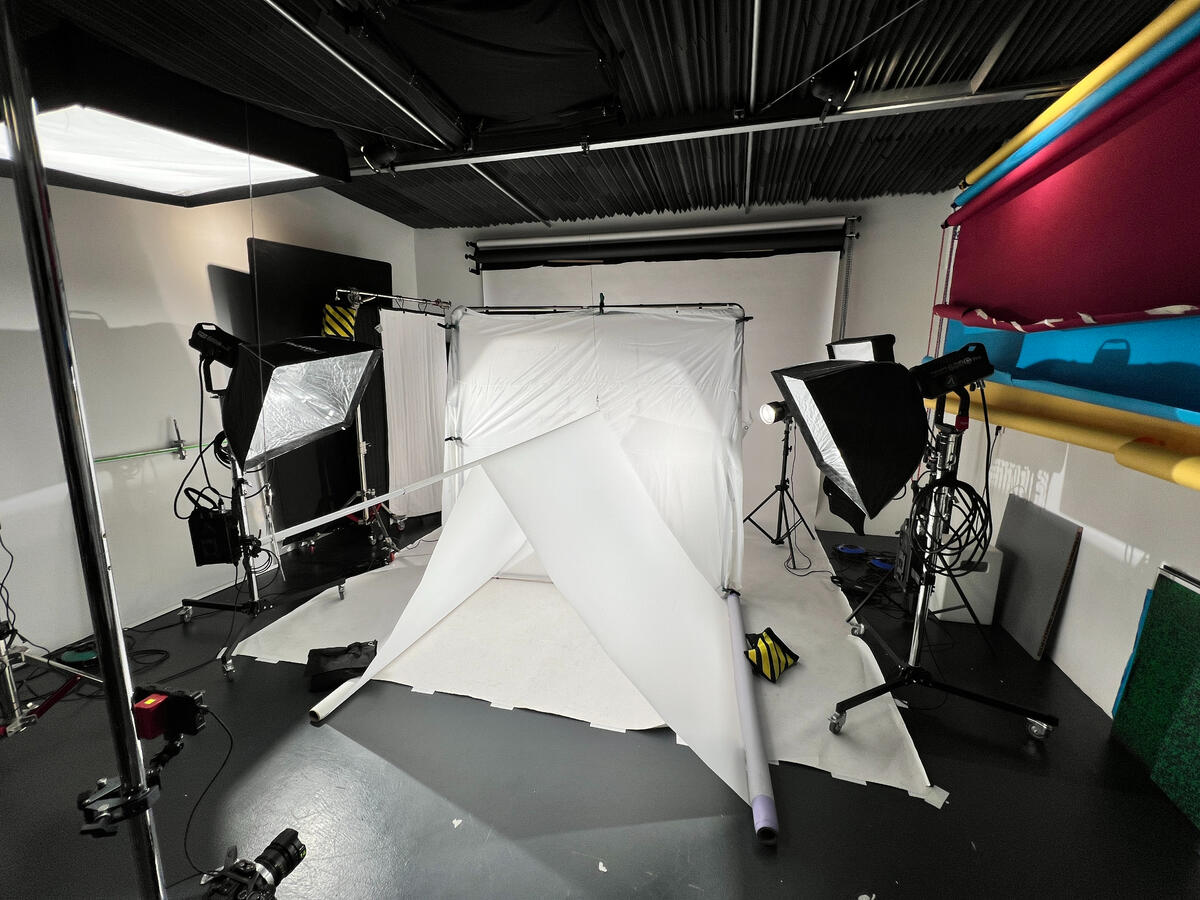 Test de la tente prismatique et rotation caméra