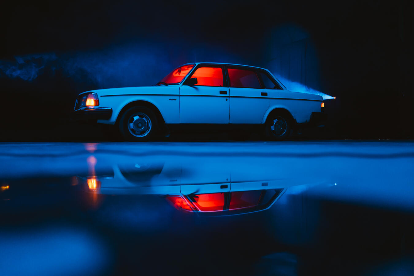 Test de reflets sur le plateau Interlude